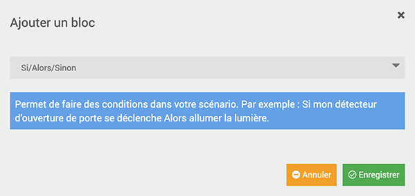 Jeedom la condition si sinon